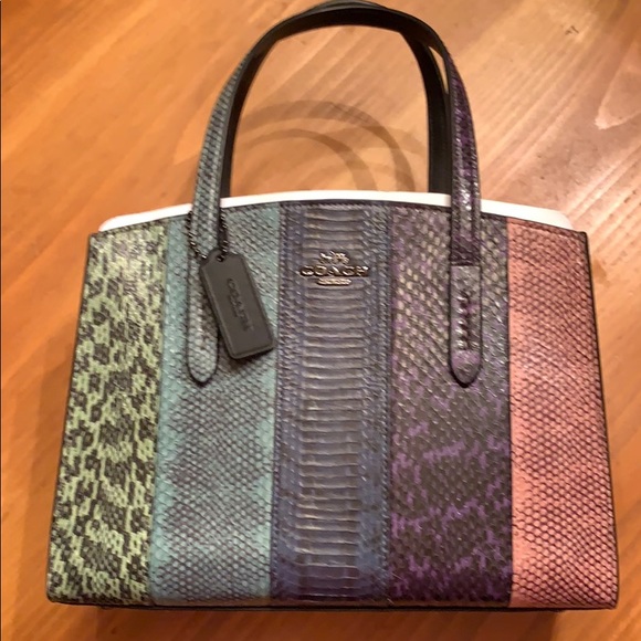 multi snakeskin purse